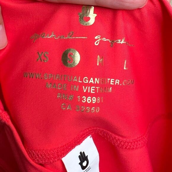 Spiritual Gangster Shimmer Striped High Waist 7/8 Leggings - Picture 3 of 3